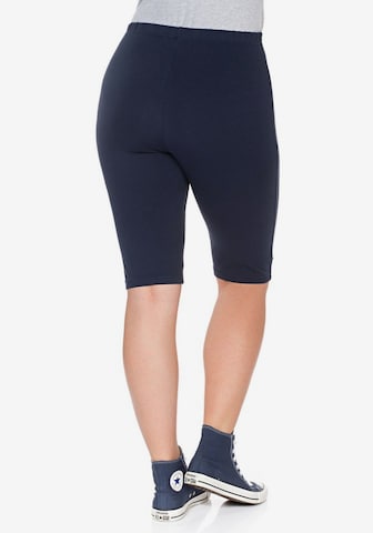 SHEEGO Skinny Leggings in Blauw