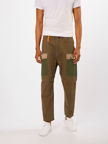 DENHAMregular Cargo hlače 'Nato Pant Am' - zelena boja
