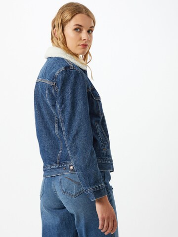 LEVI'S ® Prechodná bunda 'Ex BF Sherpa Trucker' - Modrá