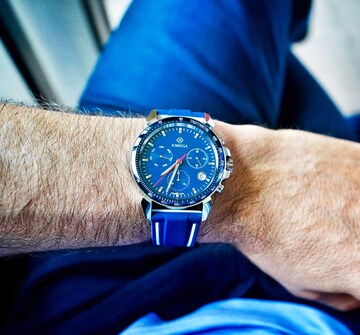 JOWISSA Quarzuhr 'LeWy 9' Swiss Men's Watch in Blau: predná strana