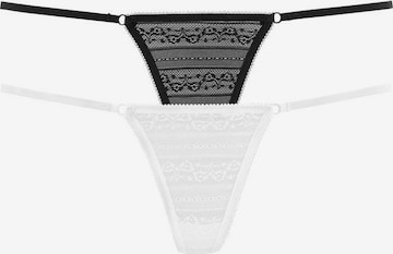 LASCANA String in Black: front