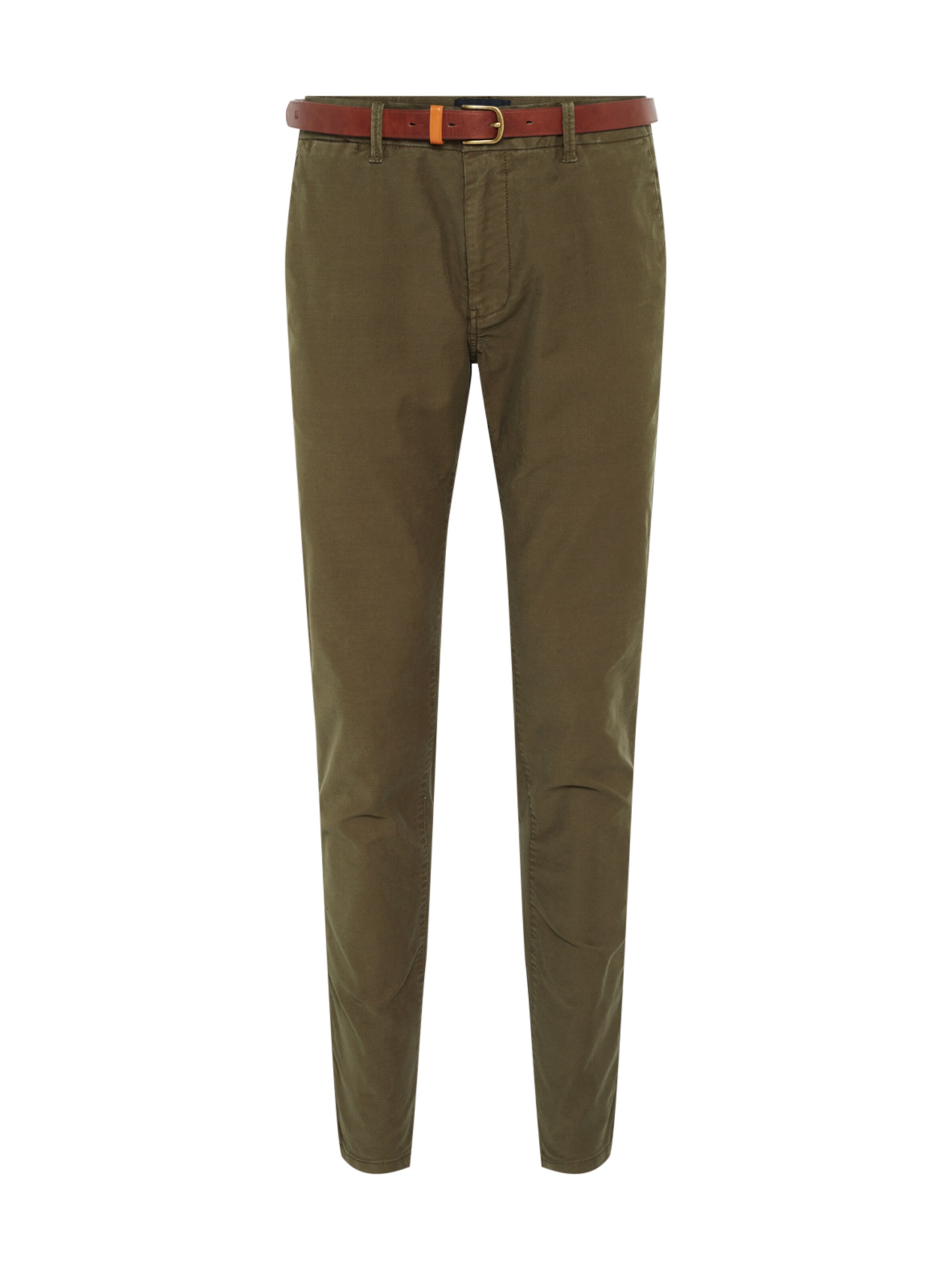 SCOTCH & SODA - Chino 'STUART' in de kleur Olijfgroen
