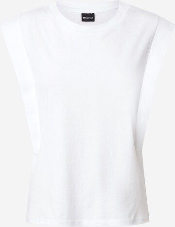 Gina Tricot T-shirt 'Charlie' i vit: framsida