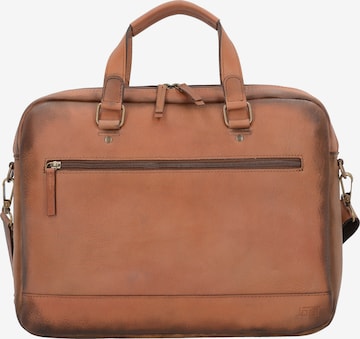 JOST Document Bag 'Randers' in Brown: front