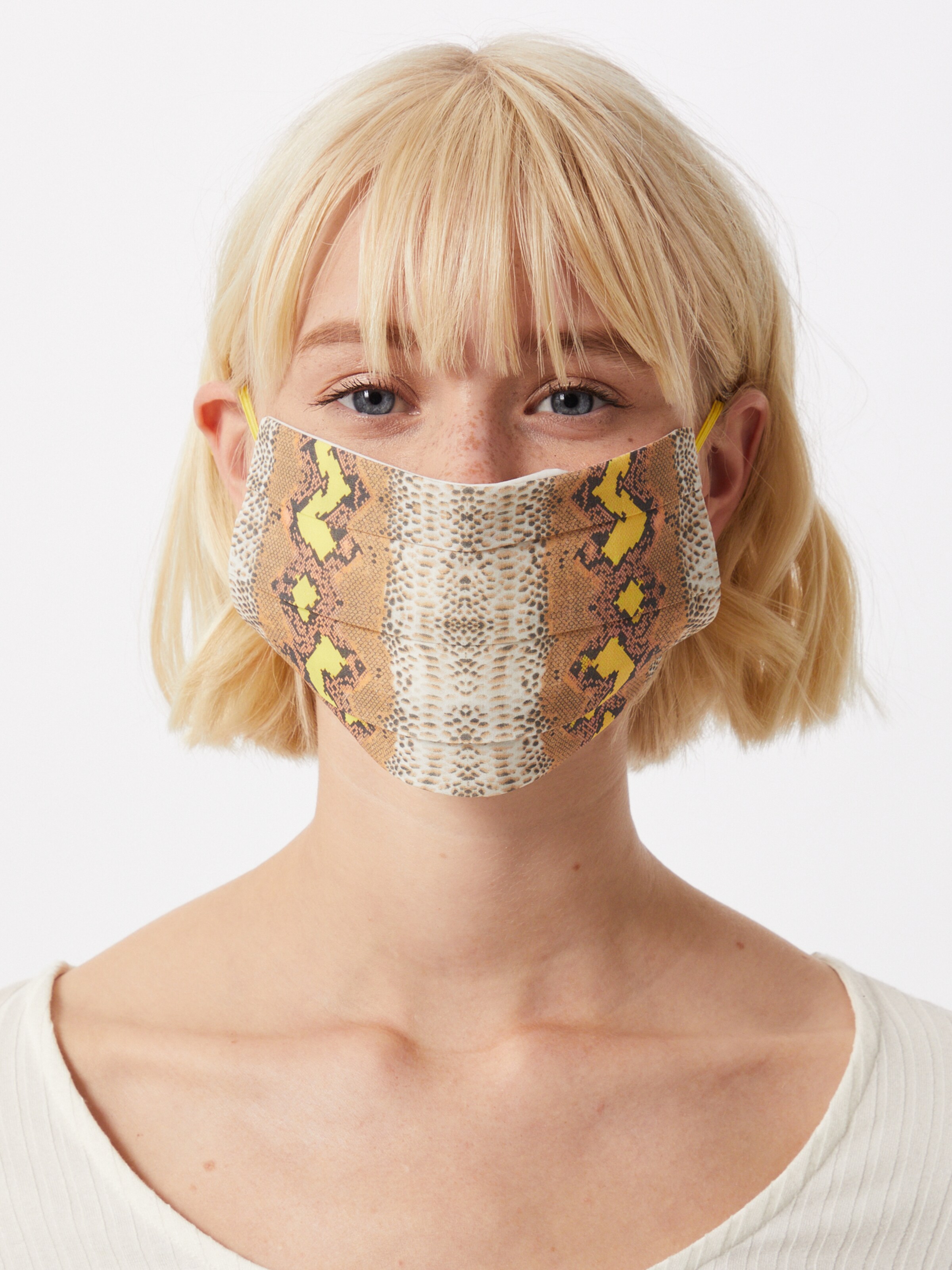 Frauen Stoffmasken CODELLO Stoffmaske 'Cover Up' in Beige - RJ71438