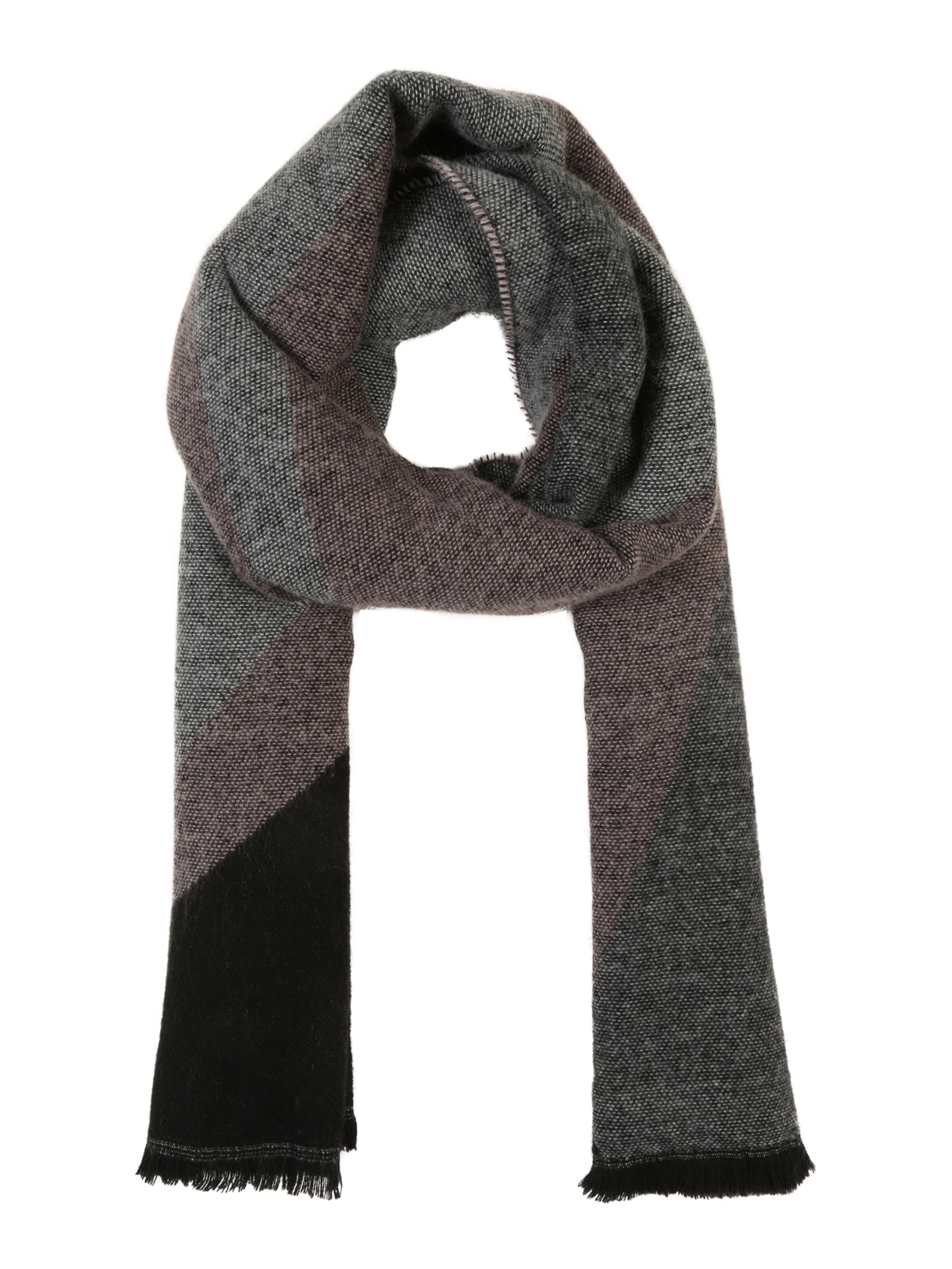 PIECES - Sjaal 'PCINATE LONG SCARF' in de kleur Donkergrijs
