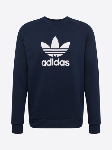 ADIDAS ORIGINALS Bluzka sportowa 'Trefoil Crew' w kolorze niebieski: przód