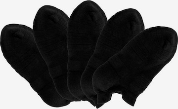 LASCANA ACTIVE Athletic Socks in Black: front