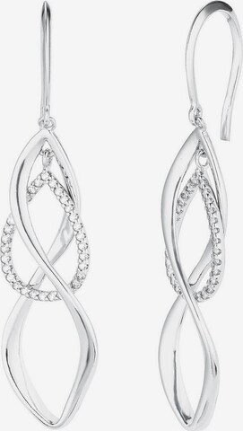 AMOR Earrings in Silver: front