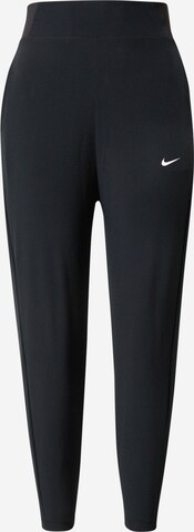 Coupe slim Pantalon de sport 'Bliss Victory' NIKE en noir : devant