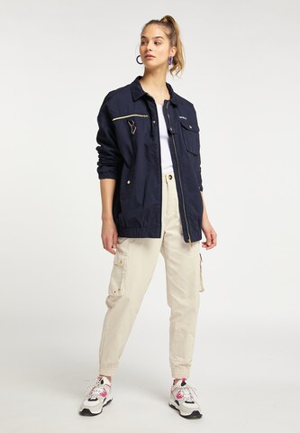 MYMO Between-season jacket in Blue: front