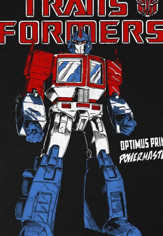 LOGOSHIRT Shirt 'Optimus Prime - Transformers' in Zwart
