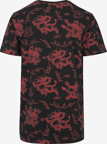 Mister Tee Shirt 'Dragon' in Zwart: voorkant