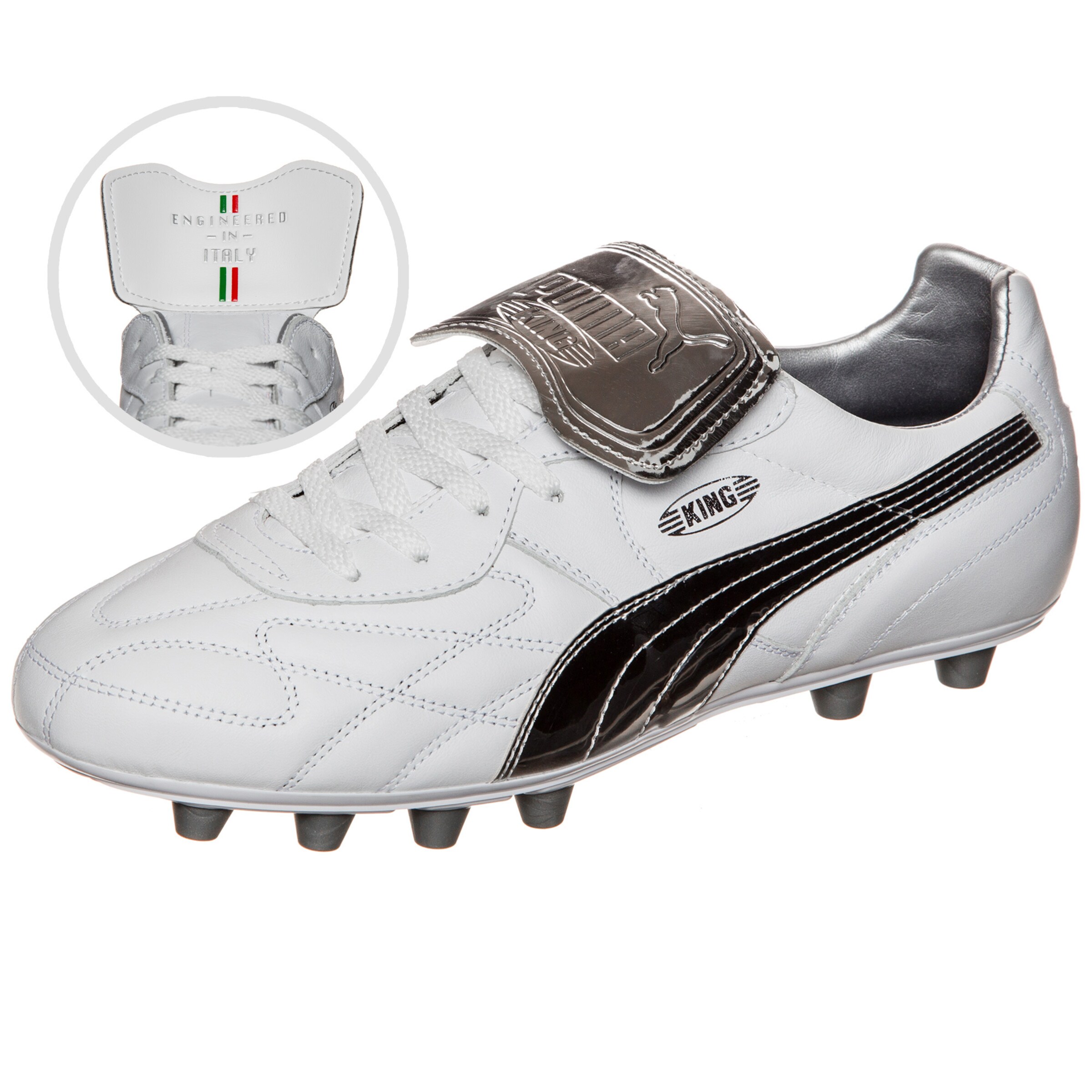 PUMA - Voetbalschoen 'King Top M.I.I Chrome FG' in de kleur Brons