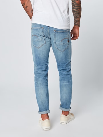 Coupe slim Jean G-Star RAW en bleu