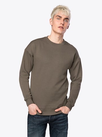 Urban Classics Mikina 'Crewneck' – zelená: přední strana