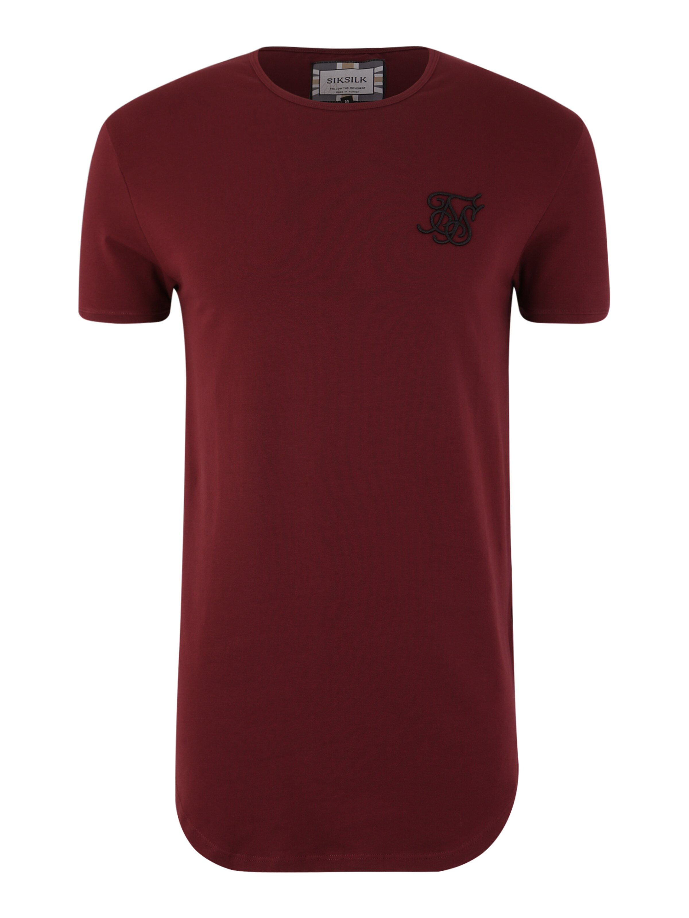 SikSilk - Shirt in de kleur Wijnrood