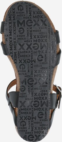 MEXX Páskové sandály 'Esperanza' – černá