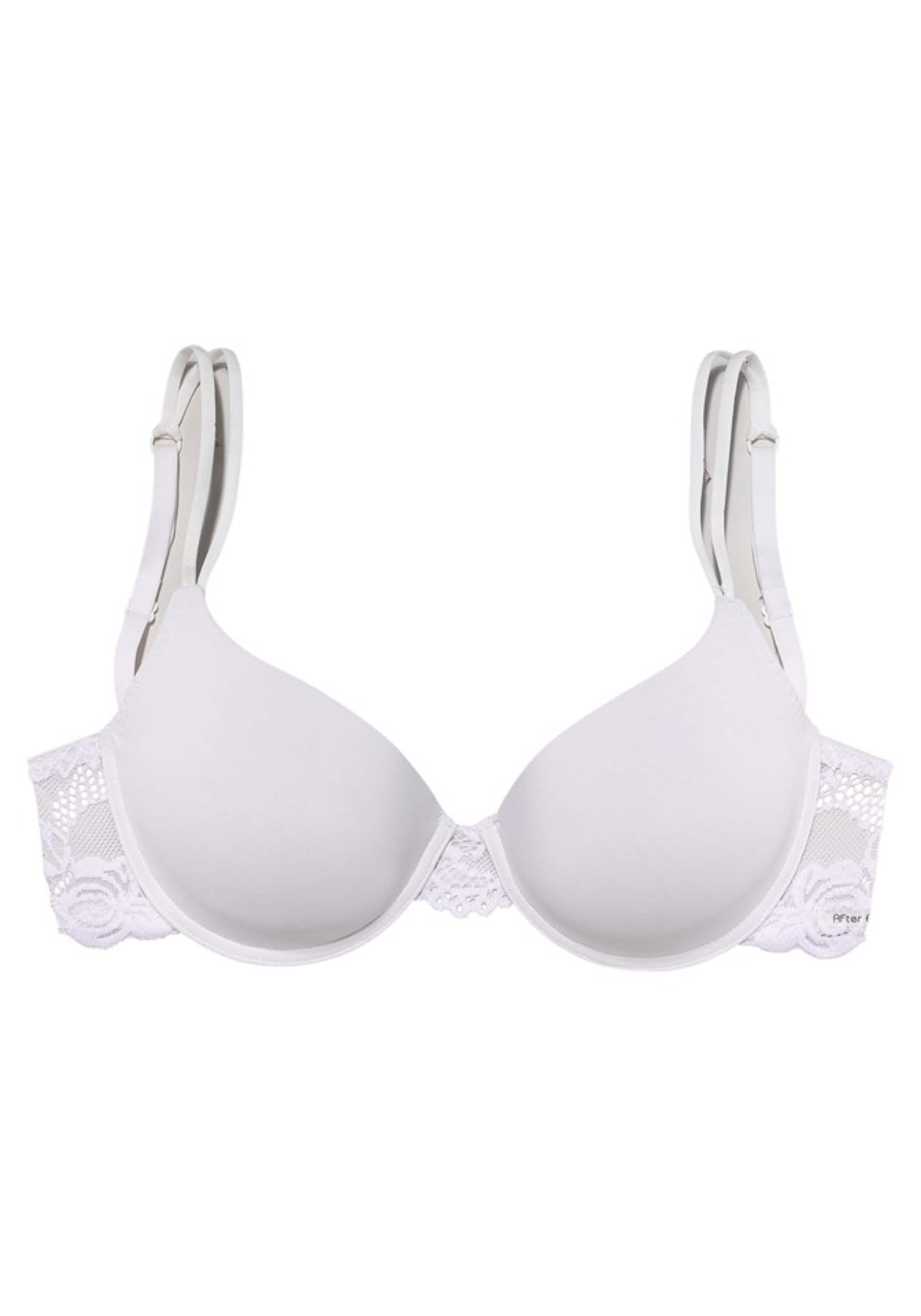 AFTER EDEN Push-up Bra in White: front
