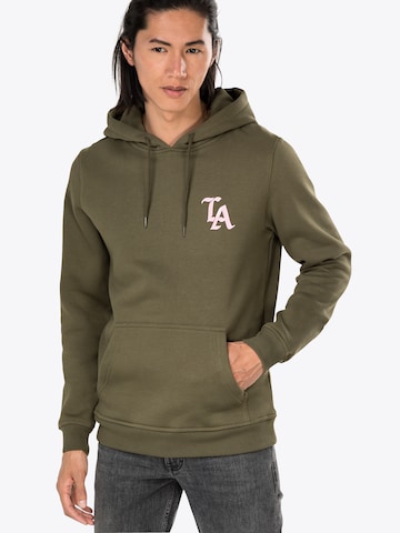 Mister Tee Sweatshirt 'LA' in Groen: voorkant