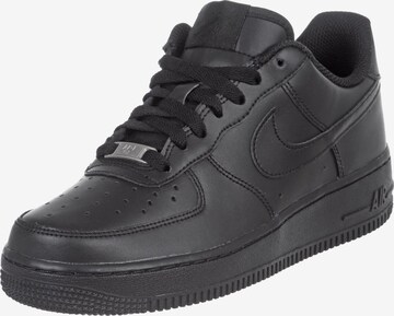 Sneaker 'Air Force 1' de la Nike Sportswear pe negru: față