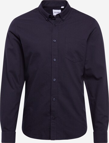 Only & Sons Button Up Shirt 'Alvaro' in Black: front