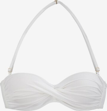 LASCANA Bandeau Bikini i vit