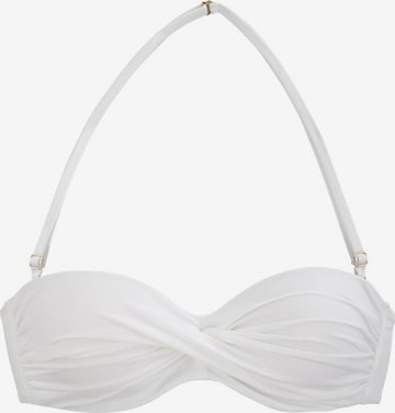 LASCANA Bandeau Bikini in White