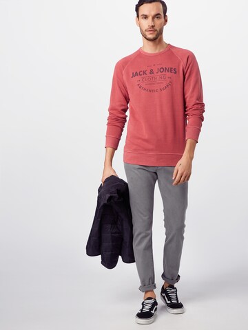 JACK & JONES Regular fit Sweatshirt in Red