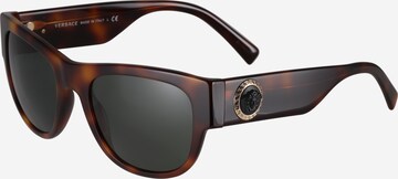 Lunettes de soleil VERSACE en marron : devant