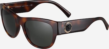 VERSACE - Gafas de sol en marrón: frente