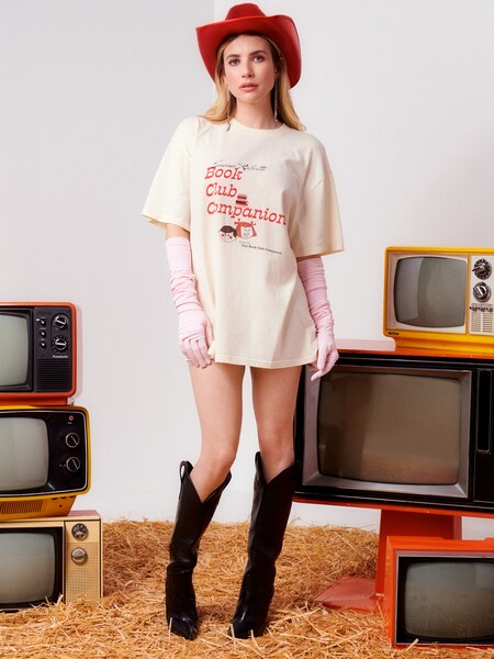 Emma Roberts - Oversized Shirt Look by Daahls by Emma Roberts