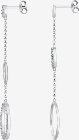 ELLI PREMIUM Oorbellen 'Kreis' in Zilver