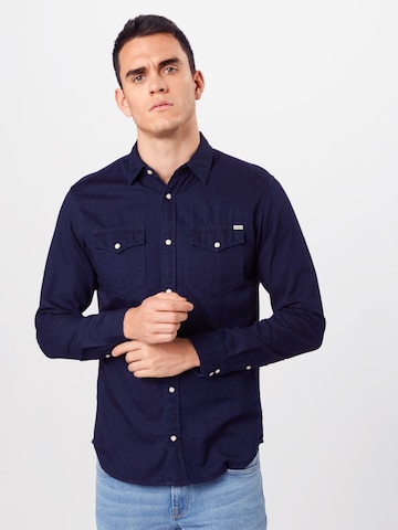 Regular fit Camicia 'Sheridan' di JACK & JONES in blu: frontale