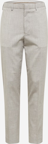 Coupe slim Pantalon à plis BURTON MENSWEAR LONDON en gris : devant