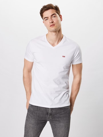 LEVI'S ® Shirt 'Housemark V Neck Tee' in White