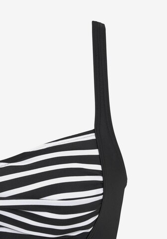 LASCANA Balconette Swimsuit in Black