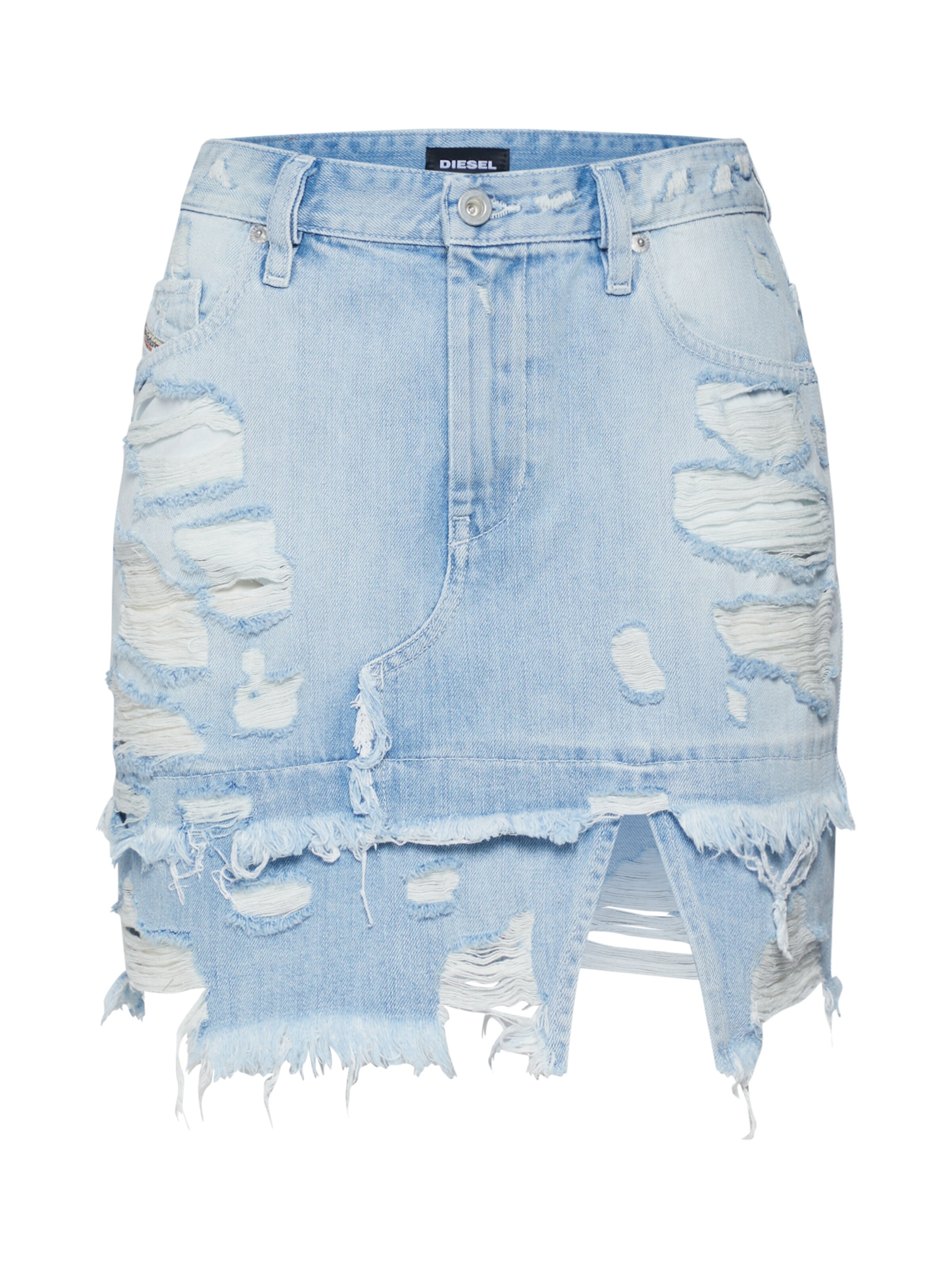 DIESEL - Rok 'DE-MIXY ROCK' in de kleur Blauw denim
