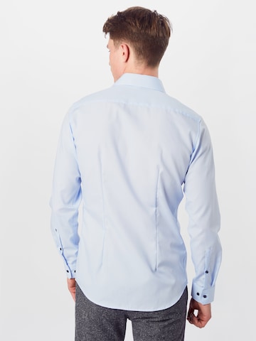 SEIDENSTICKER Slim Fit Hemd in Blau