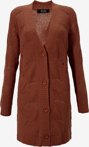 Aniston SELECTED Knit Cardigan in Brown: front