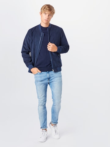 Coupe regular Pull-over 'Berg' SELECTED HOMME en bleu