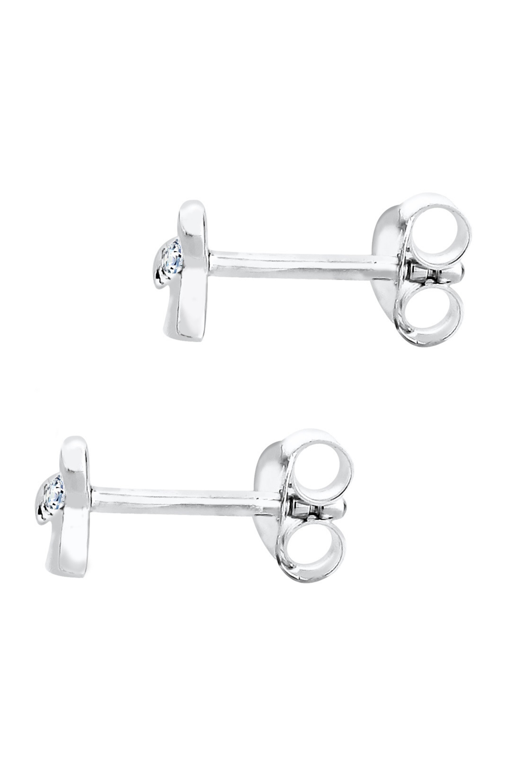 Boucles d'oreilles 'Schleife' Elli DIAMONDS en blanc