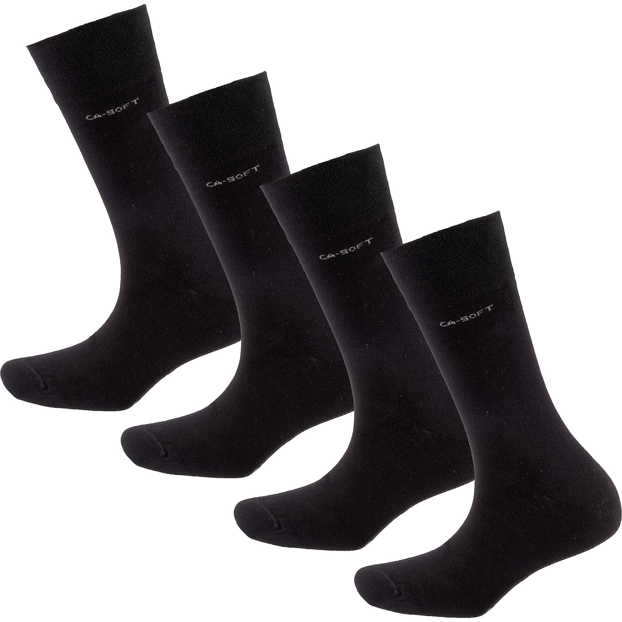 camano Socken in Schwarz: Vorderseite