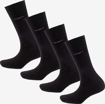 camano Socks in Black: front