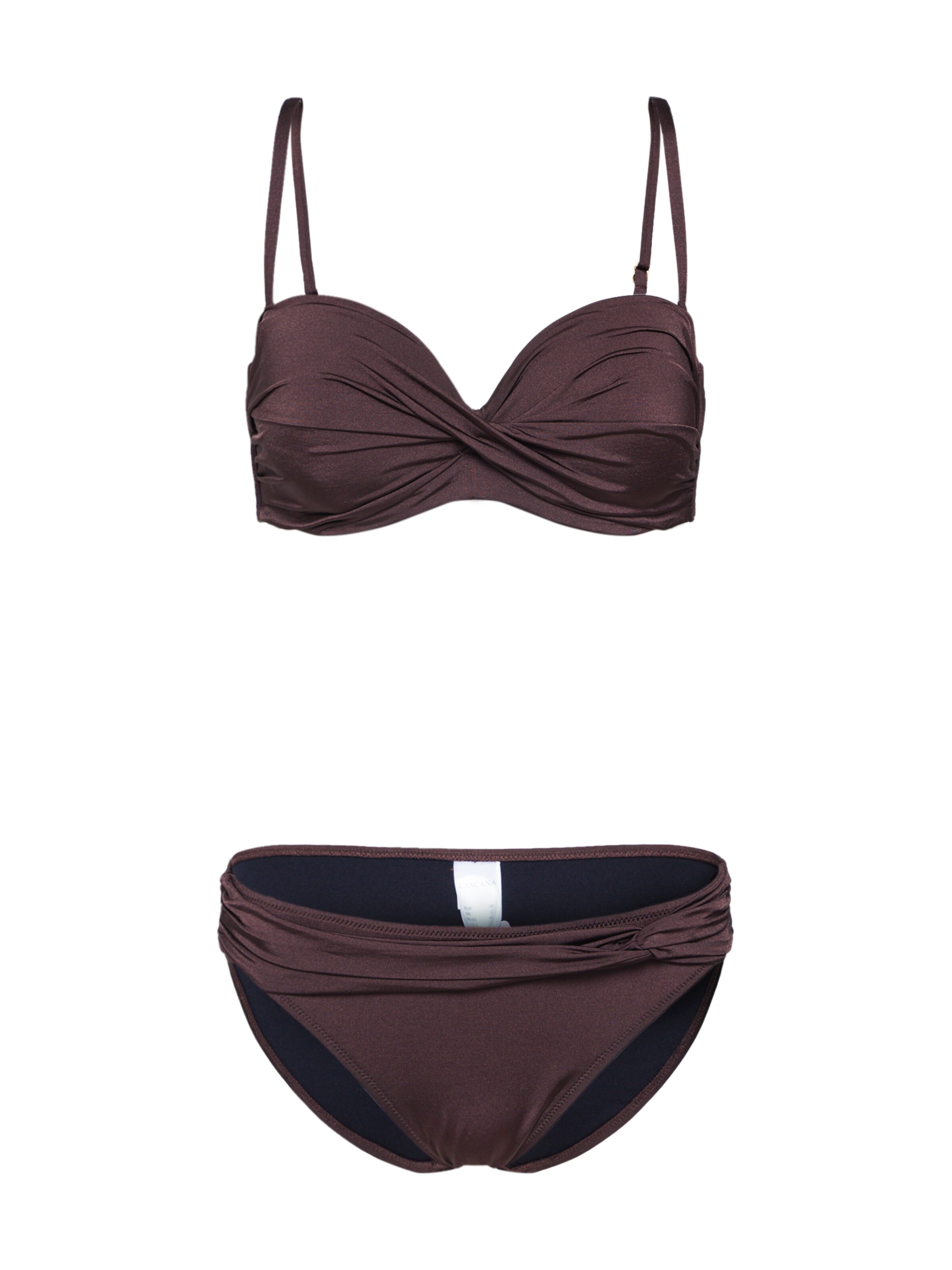 LASCANA - Biquíni em castanho: frente