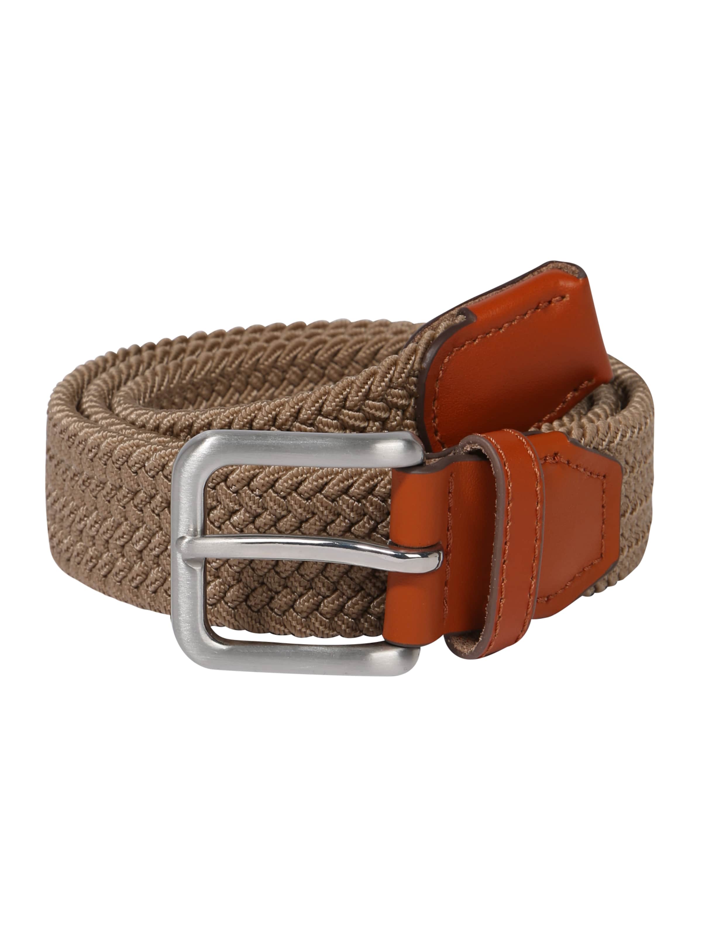 JACK & JONES Opasek 'JACSPRING' – hnědá: přední strana