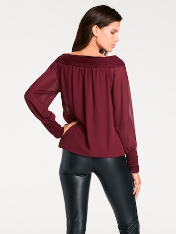 heine Blouse in Rood: terug