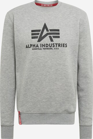 ALPHA INDUSTRIES Sweatshirt in Grau: predná strana