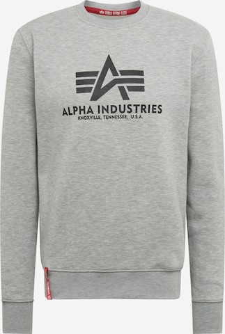 ALPHA INDUSTRIES Sweatshirt i grå: framsida