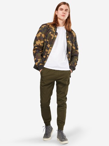 Effilé Pantalon cargo 'Vega Bob' JACK & JONES en vert